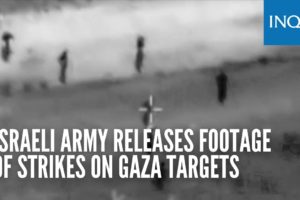 Israeli army releases footage of strikes on Gaza targets