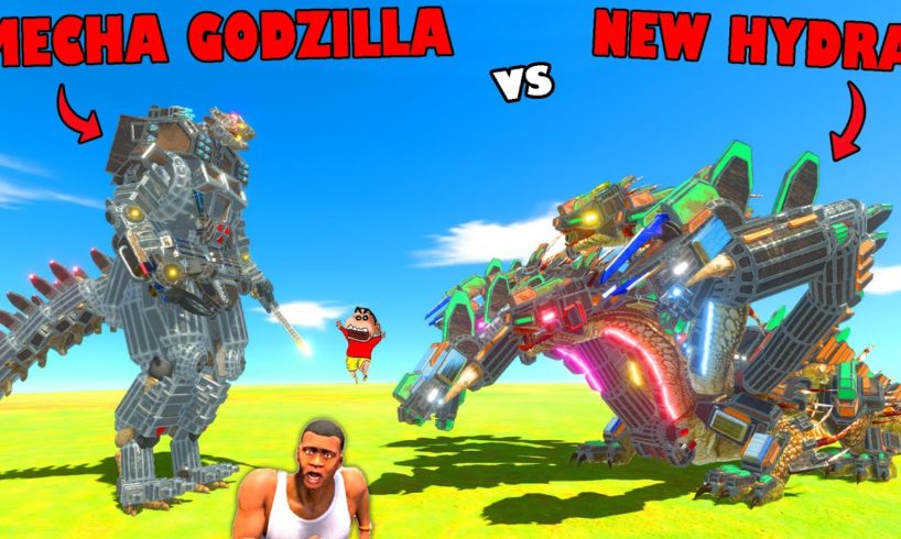 NEW UNDEFEATED HYDRA vs MECHA GODZILLA in Animal Revolt Battle Simulator with SHINCHAN CHOP