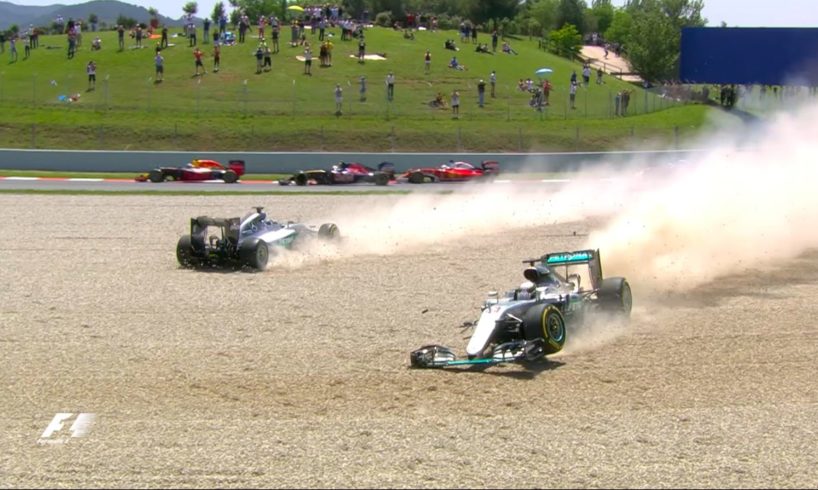 Rosberg And Hamilton Collide | Spanish Grand Prix 2016