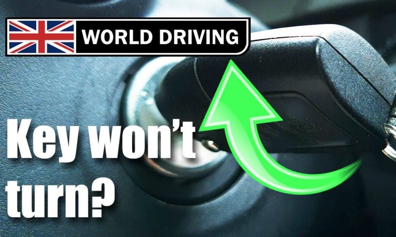 Steering wheel & ignition key won't turn? EASILY solved in seconds!