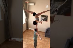 Woman Does Handstand on Partner's Head | People Are Awesome #shorts