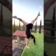 Woman Performs Smooth Flips on Trampoline Wall | People Are Awesome #shorts