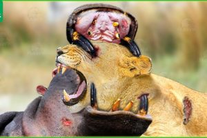 30 Moments Stupid Lion Invade Hippo Territory, What Happens Next? | Animal Fight