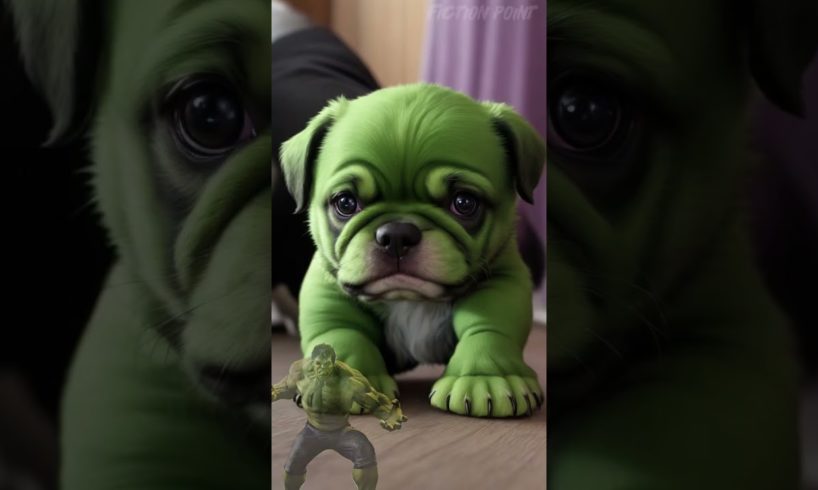 Avengers as Cute Puppies 🔥  #avenegers #marvel #shorts