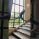 Contortionist Performs Split Gymnastics On Stairs | People Are Awesome #shorts