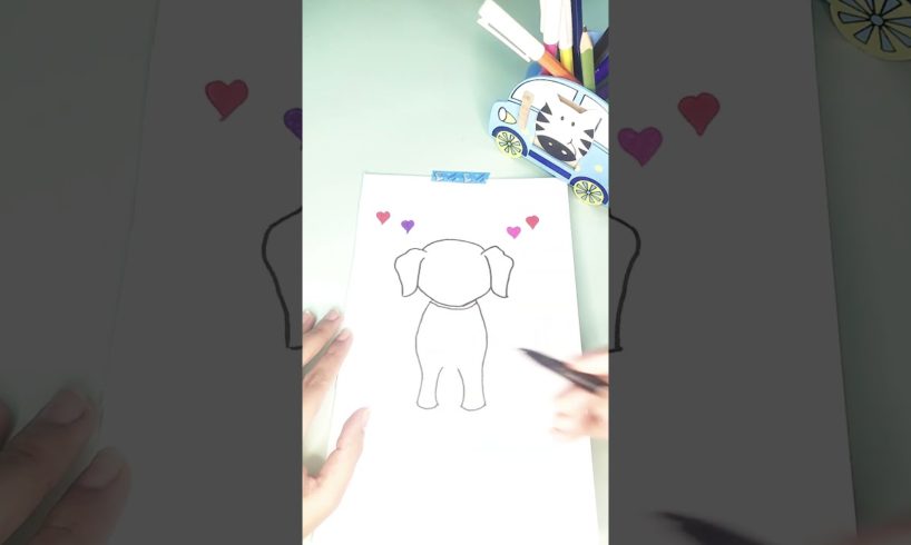 Cutest puppy everrr | PUPPY Drawing | #drawing #video #tutorial #shorts #shortsfeed