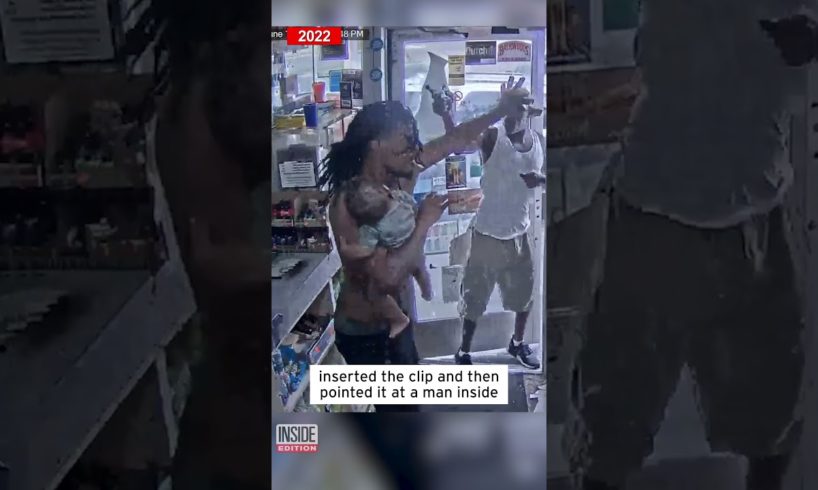 Dad Holding Baby Fights Off Gunman #shorts