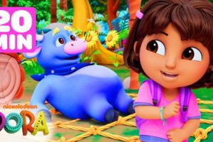 Dora Goes On Animal Rescue Adventures! 🐮 20 Minutes | Dora & Friends