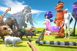 FPS Avatar Rescues Evil Monsters and Fights Animals - Animal Revolt Battle Simulator