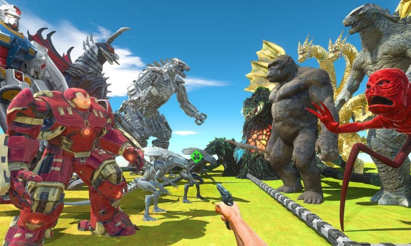 FPS Avatar Rescues Kaiju Monsters and Fights Mecha Monsters - Animal Revolt Battle Simulator