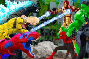 FPS Avatar in Jurassic Park Rescues Super Heroes and Fights Dinosaurs-Animal Revolt Battle Simulator
