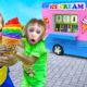 Funniest Animals 2023 - KiKi Monkey take baby explores Mom's ice cream truck - Funny Baby Videos