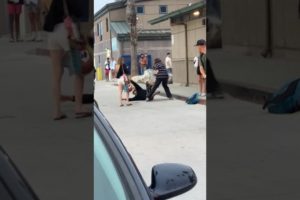 MMA FIGHT ON BEACH (knockout) #mma #fighting #beach