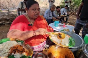 Angry Laxmi Amma Selling Mutton Bati Rice 120 Rs/ - Famous Hyderabadi Telugu Aunty