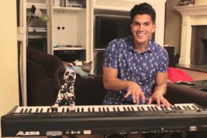 Dalmatian Puppy Plays Piano