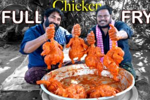 Full Chicken Fry| Whole fried chicken Recipe| Whole Chicken Fry | Winter Special full Chicken | 4k