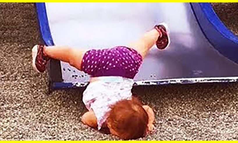 Funny Babies Playing Slide Fails - Cute Baby Videos