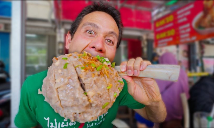 Indonesia Giant Food!! DINO MEATBALL NOODLES + Extreme Street Food!