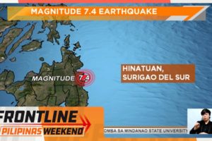 Magnitude7.4 na lindol, yumanig sa Mindanao kagabi; Ilang eksena ng lindol, nakuhanan ng video