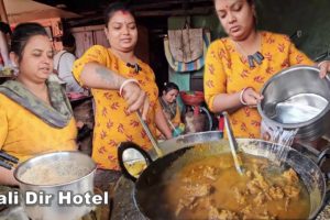 Misti Preparing Special Chui Jhal Mutton Kosha | Khasir Mangso Bhaat 90 Rs/ |Chandpara Kali Di Hotel