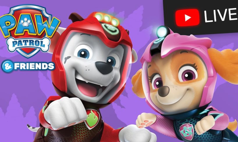 🔴 PAW Patrol Aqua Pups, Merpups, and More Sea Patrol Rescues! - Kids Cartoon Live Stream