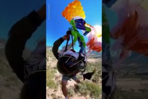 Paraglider escapes death after parachute fails to open | USA TODAY #Shorts