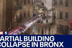 Partial building collapse in the Bronx
