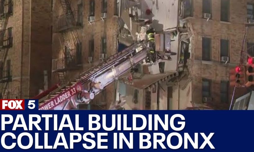 Partial building collapse in the Bronx