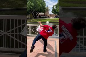 Sign Spinner Displays Impressive Skills