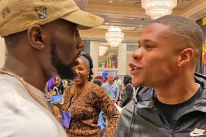 The moment when Terence Crawford STEPPED to Devin Haney & SIZED HIM UP; Did he intimidate him?