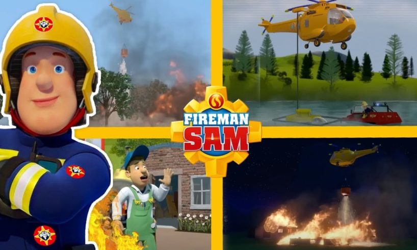 Best Fireman Sam Helicopter Rescues | 2 Hour Compilation | Fireman Sam | WildBrain Little Jobs