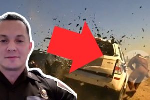 COLLISION: Insane Crash Leaves Officer Inches Away From Losing His Life!