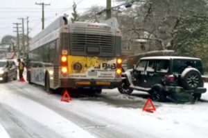 Crashes and chaos on roads across Metro Vancouver after snow falls