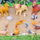 Domestic Camel, Goat, Horse, Rabbit & Cute Farm Zoo Animals Stuck in Mud for Toddlers