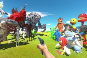 FPS Avatar Rescues Rainbow Friends and Fights Titanus Red - Animal Revolt Battle Simulator
