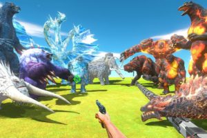 FPS Avatar Rescues Volcano Monsters and Fights Ice Monsters - Animal Revolt Battle Simulator