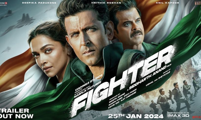 Fighter Official Trailer | Hrithik Roshan, Deepika Padukone, Anil Kapoor, Siddharth Anand | 25th Jan