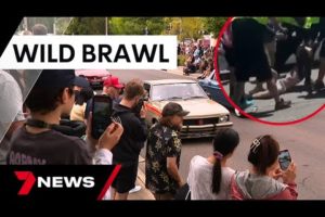 Shocking brawl erupts at Canberra’s Summernats motorsport festival | 7 News Australia