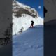 Skateboard Instructor Jumps Off Hill While Snowboarding