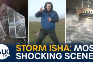 Storm Isha:  Most Shocking Scenes As UK Battered By Super Storm