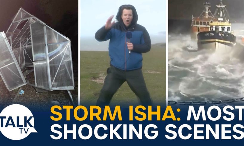 Storm Isha:  Most Shocking Scenes As UK Battered By Super Storm
