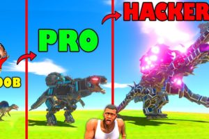 UPGRADING NOOB SPINOSAURUS into HACKER in NOOB vs PRO vs HACKER Animal Revolt Battle Sim SHINCHAN