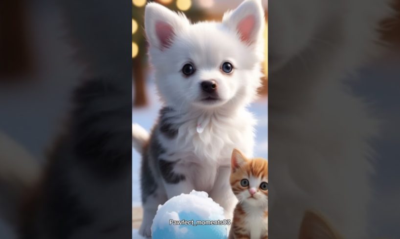 cute puppies and kittens 😻🐶#shorts #shortvideo #pets #shortsfeed