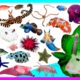 ¡LOS ANIMALES MARINOS parte 3! Video educativo🐬 🐙 Learn Sea Animals Names & Sounds / 해양 동물