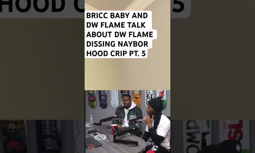 #briccbaby AND DW FLAME TALK ABOUT DW FLAME DISSING NAYBOR HOOD CRIP PT.5 #adam22 #wack100 #nojumper