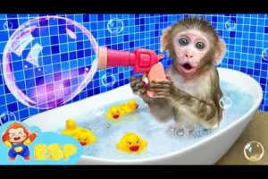 Best Funny Videos 😍 30 minutes Funniest and Cutest Babies 🐵 Animal Kiki bath in bathtub full