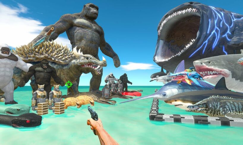 FPS Avatar Rescues Sea Monsters and Fights Reptiles and Primates - Animal Revolt Battle Simulator