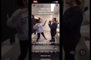 Fight video in bathroom