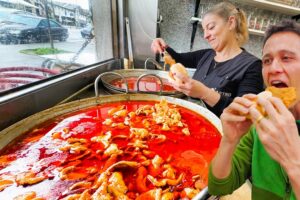 First Day in Portugal!! 🇵🇹 KING OF SANDWICHES - Portuguese Street Food in Porto!