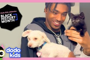 Football Player Rescues Puppy AND Kitten?! | Dodo Kids | Rescued!